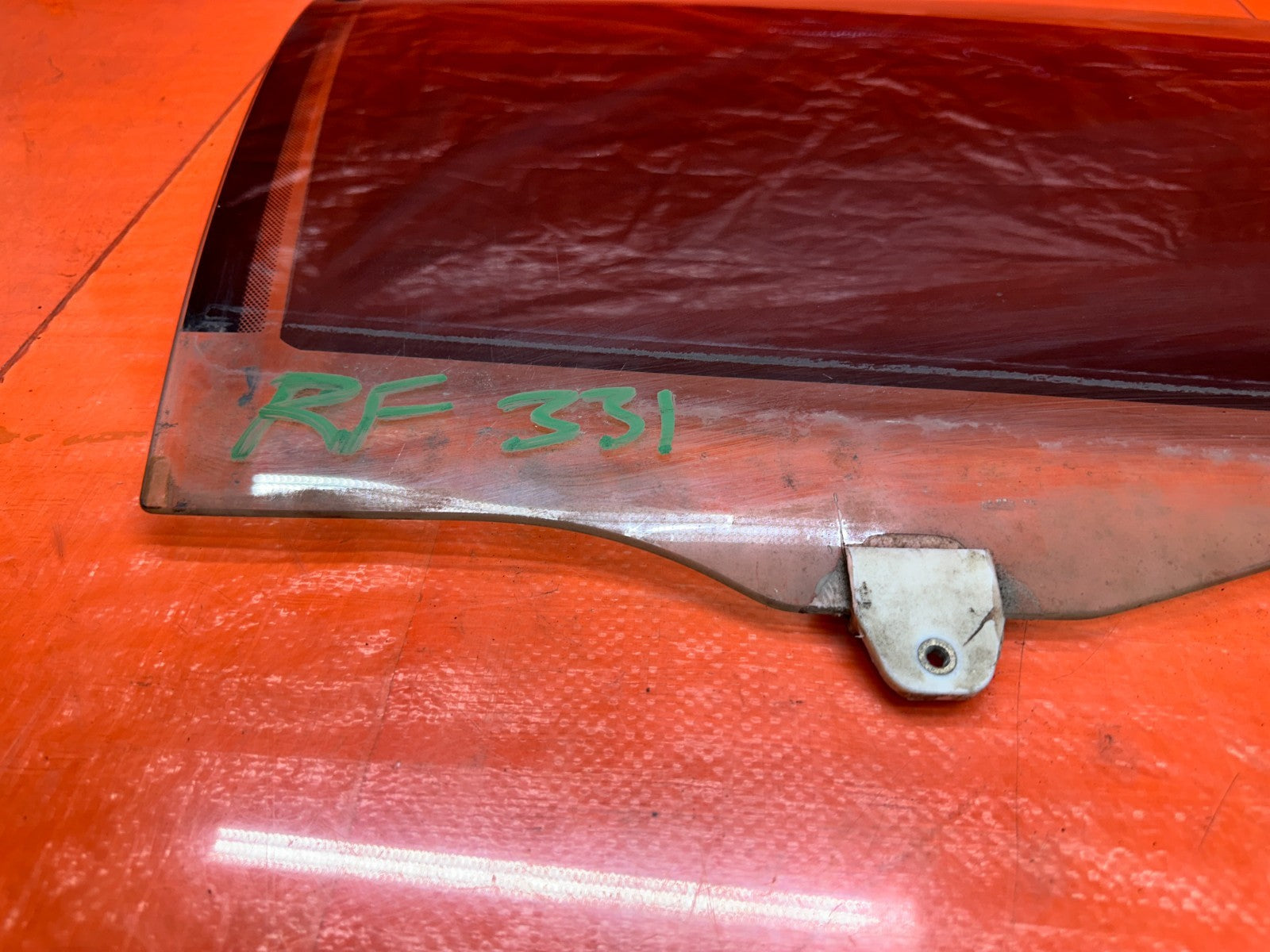 94 01 ACURA INTEGRA 2D RIGHT PASSENGER DOOR WINDOW GLASS OEM #3316