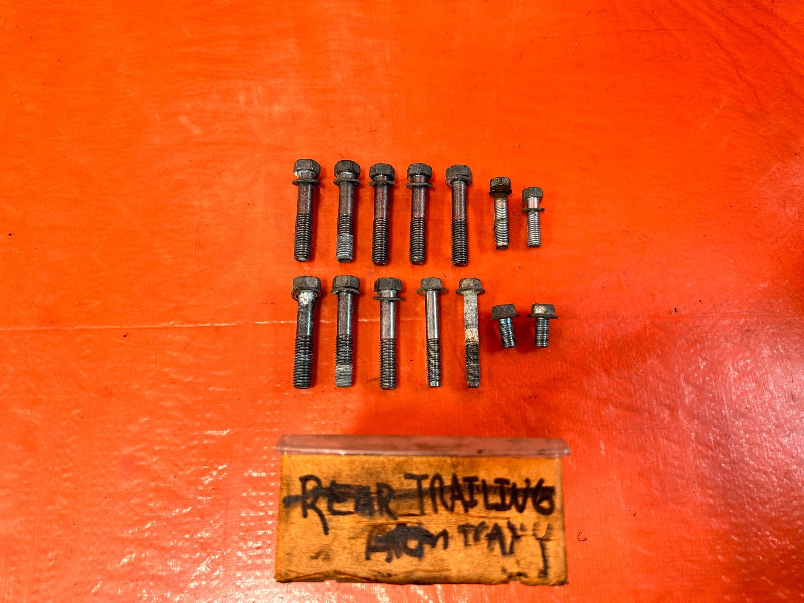 16 24 INFINITI Q50   3.0L   TRANSMISSION BELL HOUSING BOLTS HARDWARE   OEM 3160