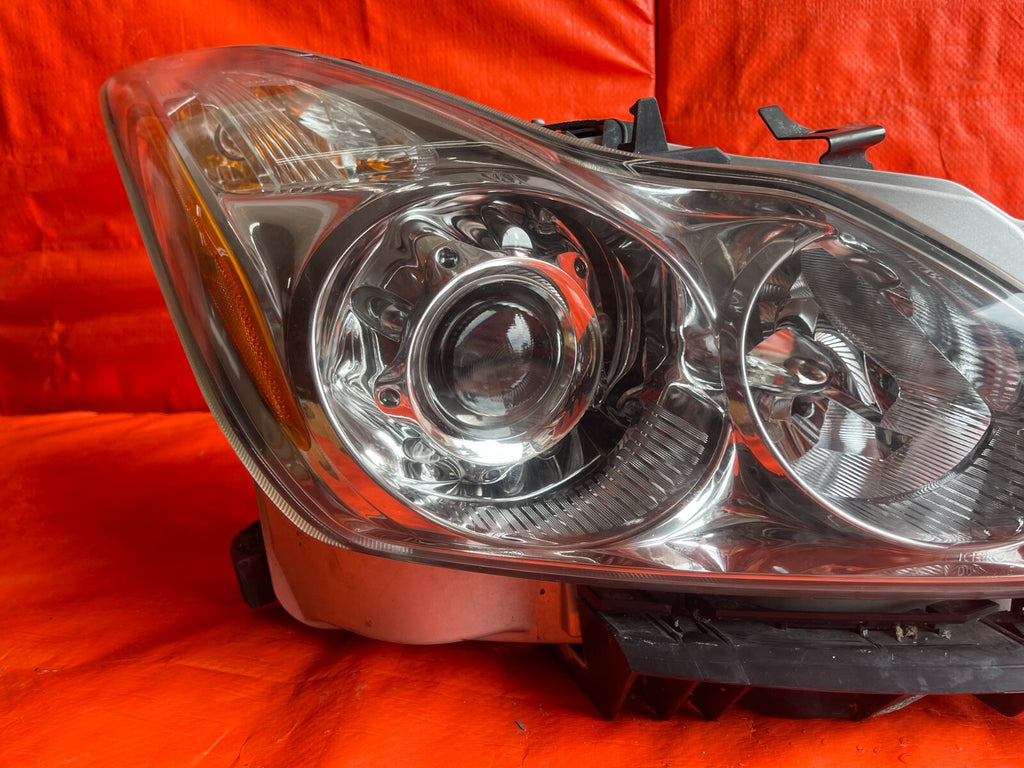 08 10 INFINITI G37 SPORT S COUPE  PASSENGER RIGHT HEADLIGHT HEADLAMP NON AFS OEM5