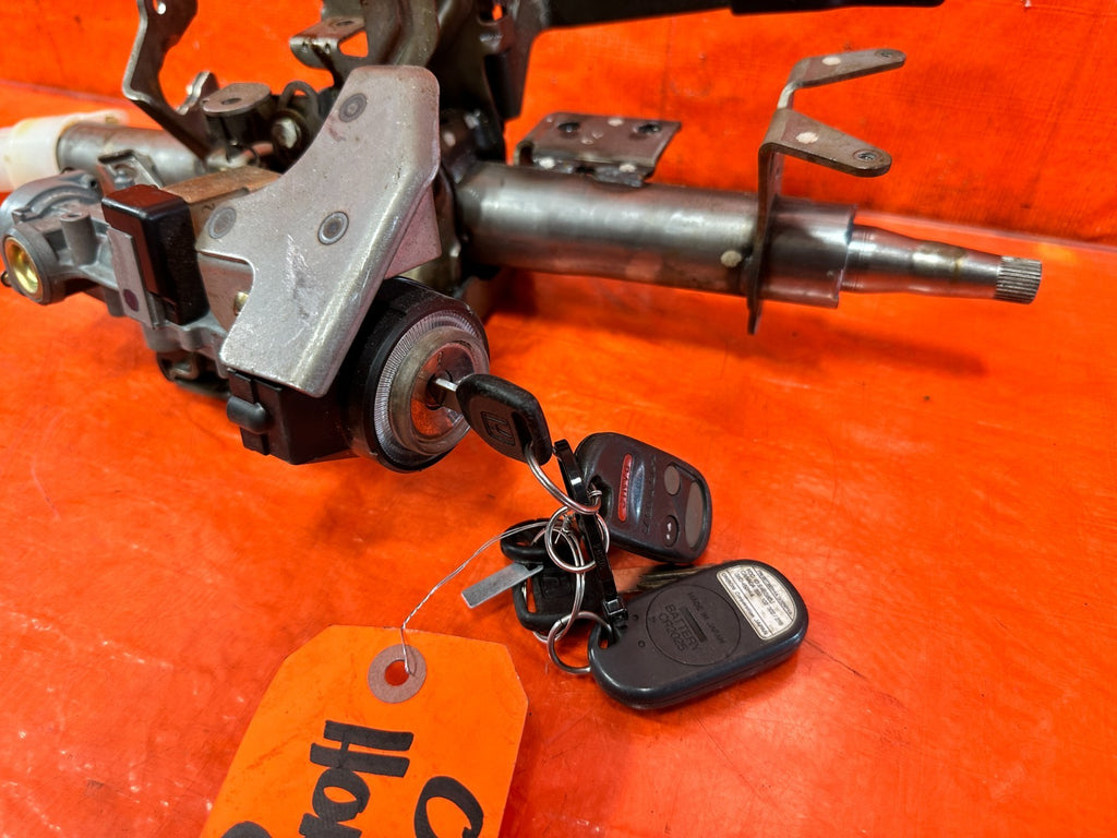 98 01 HONDA CR V CRV   KEY & IGNITION SWITCH STEERING COLUMN   OEM #3012