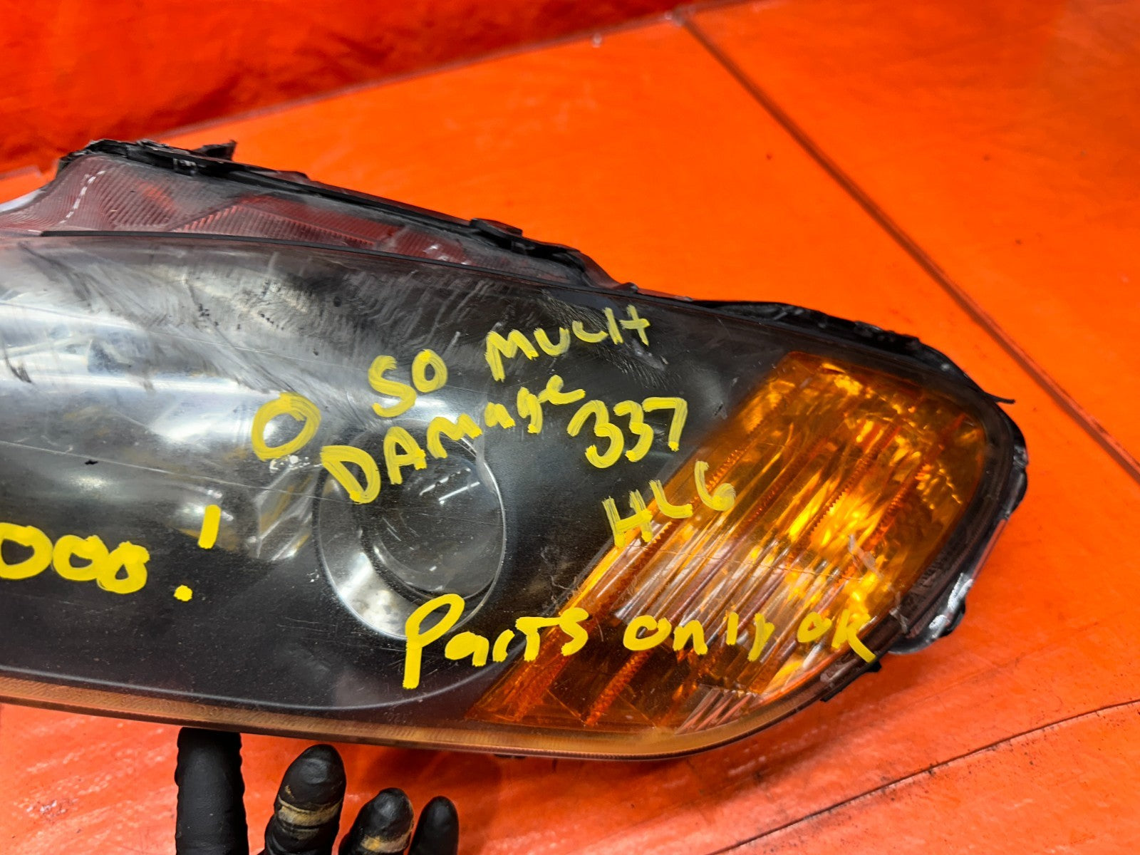 00-03 HONDA S2000 AP1 2.0L LEFT DRIVER FRONT HEADLIGHT HEADLAMP HOUSING OEM #33711