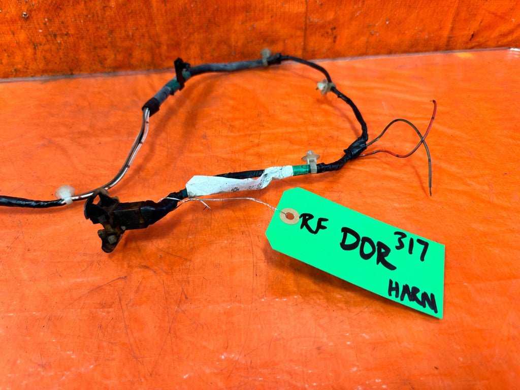 90 91 HONDA CIVIC HATCHBACK   RIGHT DOOR SPEAKER WIRE HARNESS   OEM 317 SPLICE1