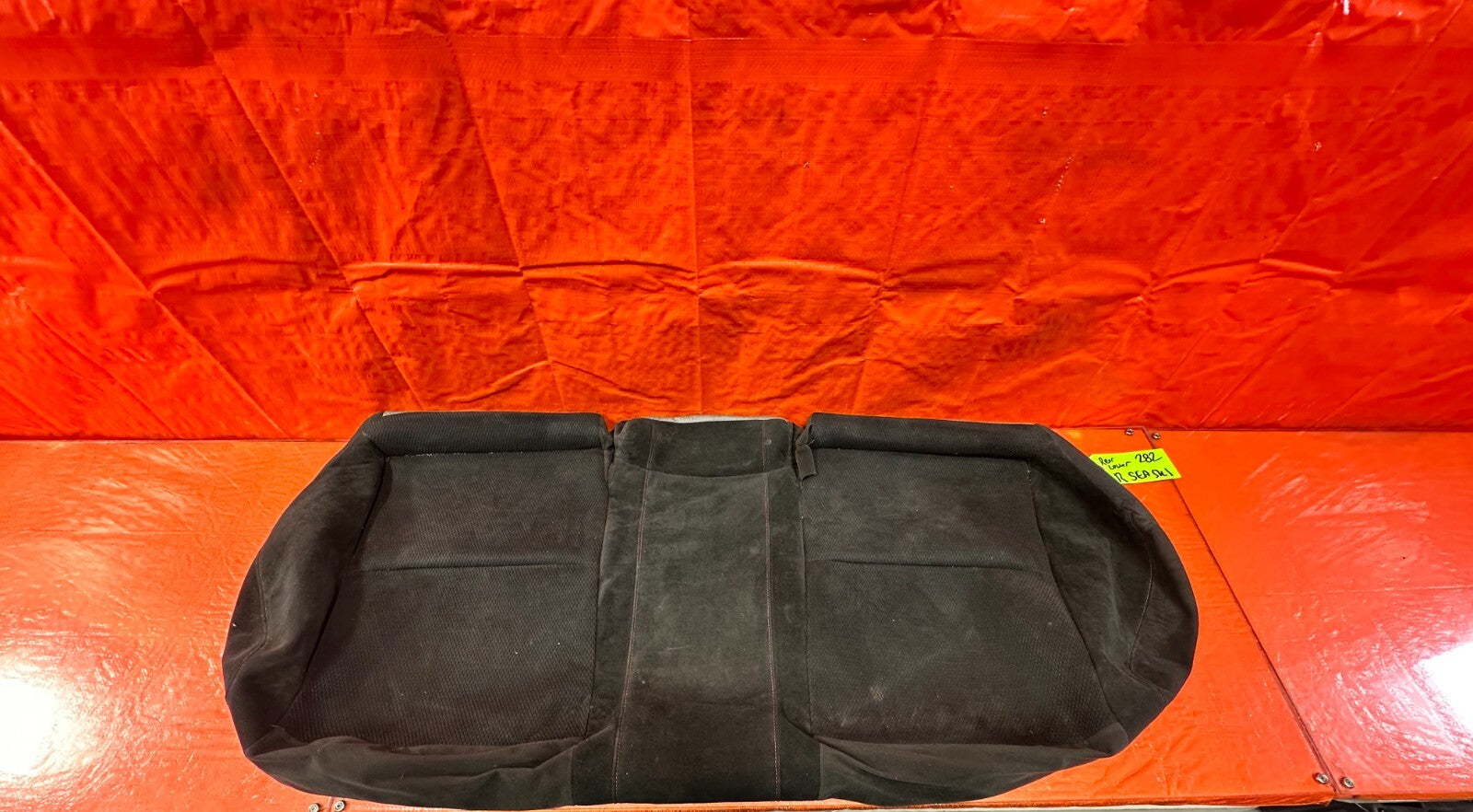07 08 HONDA CIVIC SI SEDAN    REAR LOWERR SEAT SKIN COVER FABRIC CLOTH   2820
