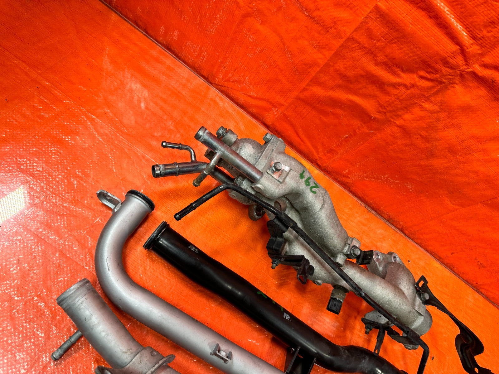 13 16 HYUNDAI GENESIS COUPE 3.8L   ALUMINUM COOLANT PIPE WATER PASSAGE   OEM 2998