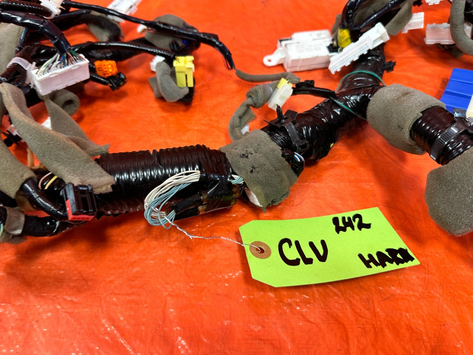 17 INFINITI Q50 RED SPORT 400 DASH BOARD CLUSTER WIRING HARNESS WIRE LOOM #2427