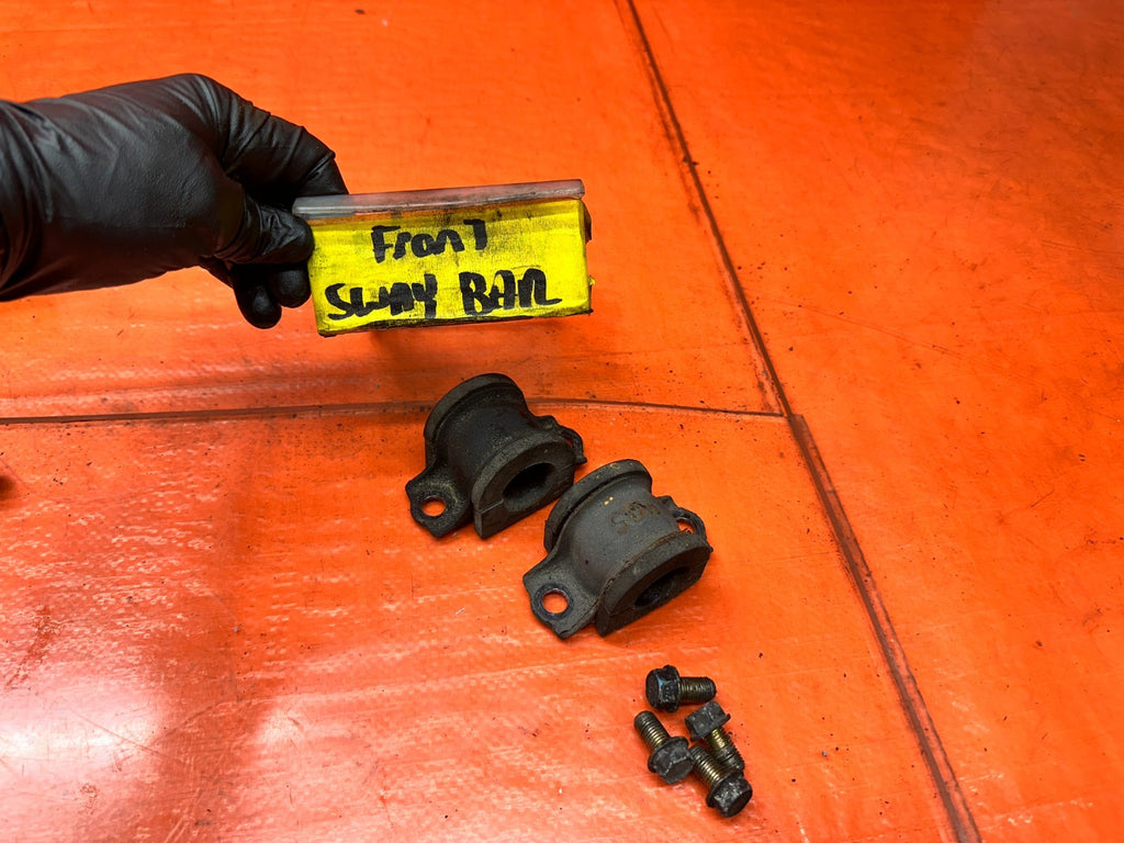 04-08 ACURA TSX 4D 2.4L K24A2 FRONT SWAY STABILIZER BAR MOUNT BRACKETS PAIR #3420