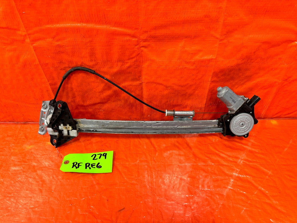 09 14 ACURA TSX   PASSENGER RIGHT FRONT   WINDOW REGULATOR W/ MOTOR   OEM #2790