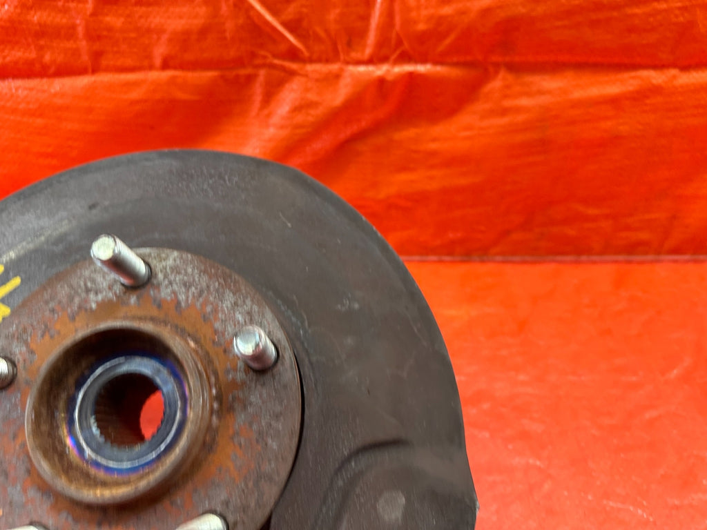 08 15 LANCER EVOLUTION X EVO 10   DRIVER LEFT FRONT SPINDLE KNUCKLE HUB OEM 2066