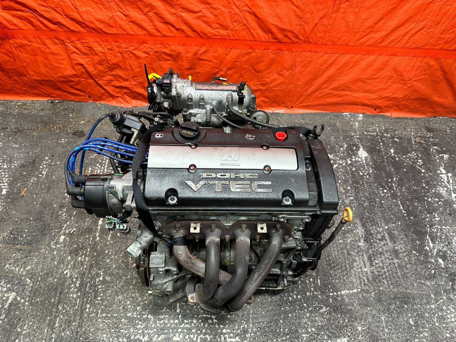 97 01 HONDA PRELUDE 2.2L H22A4 NON SH ENGINE MOTOR LONG BLOCK ASSEMBLY OEM #DNP10