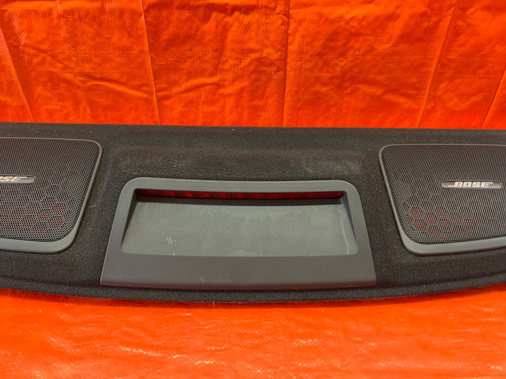 08 15 INFINITI G37 Q60 COUPE REAR SPEAKER COVER TRAY TRUNK LINING LINER TRIM 1696