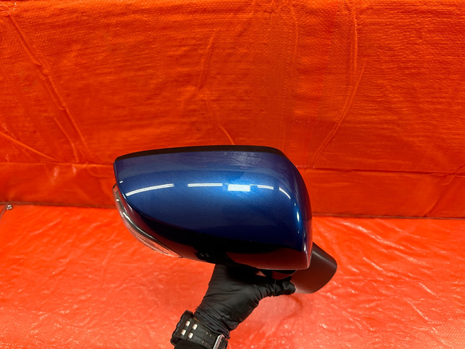 15 21 SUBARU WRX & STI   RIGHT SIDE VIEW MIRROR   7 WIRE   BLUE   OEM #1827