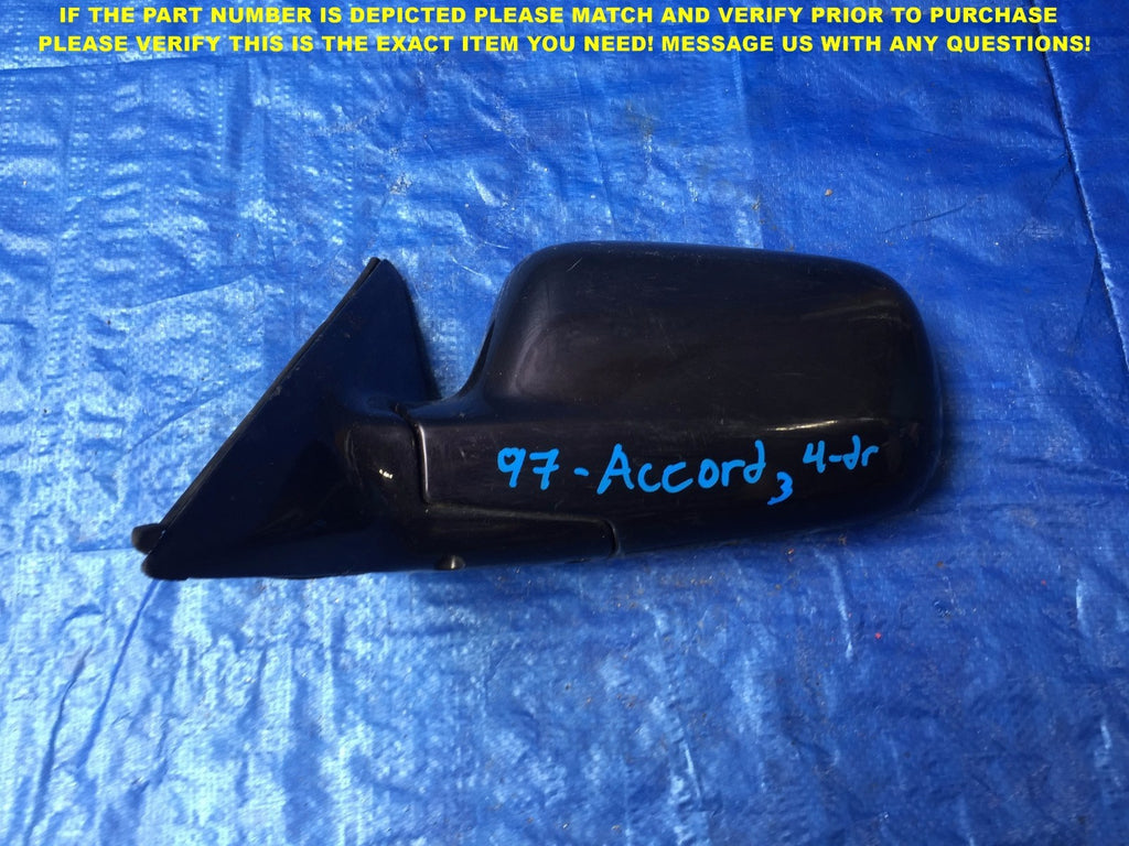 OEM 1994 1995 1996 19997 HONDA ACCORD SEDAN DRIVER LEFT SIDE VIEW MIRROR 30