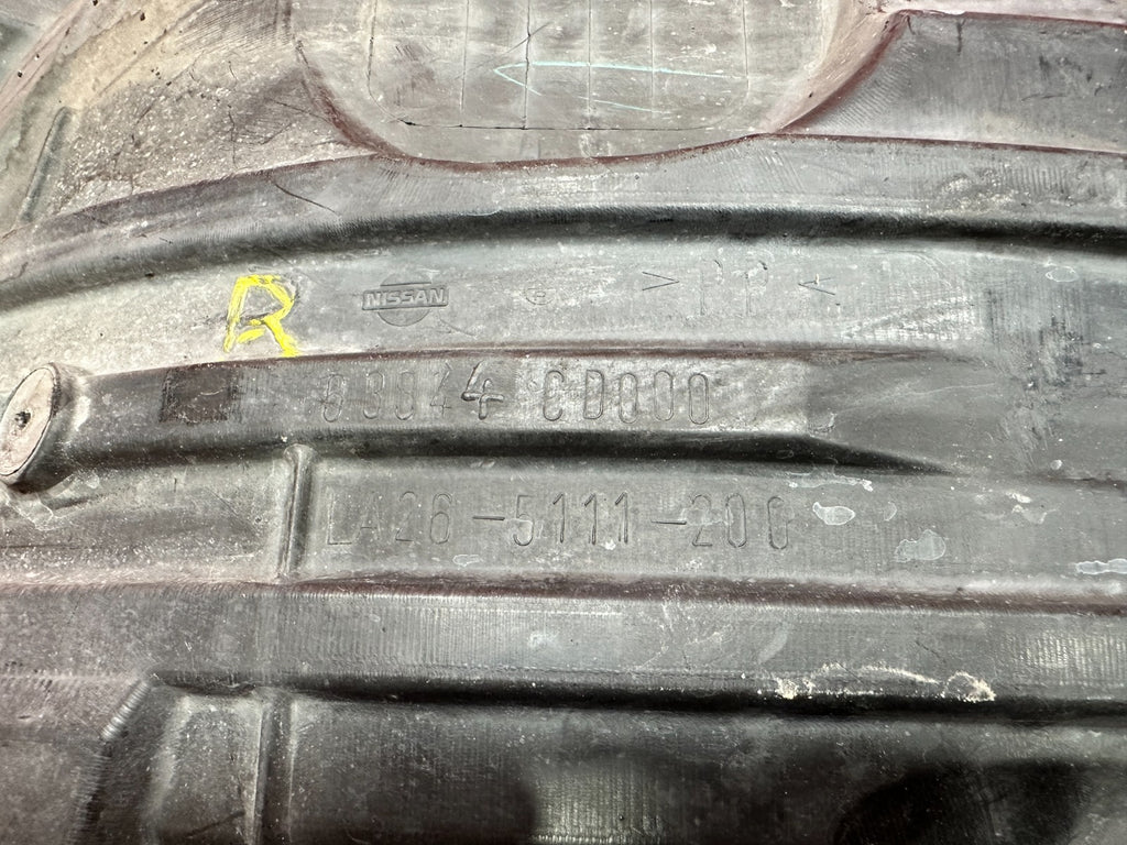 03-08 NISSAN 350Z RIGHT FRONT FENDER LINER INNER SHIELD 63844-CD000 OEM #3468