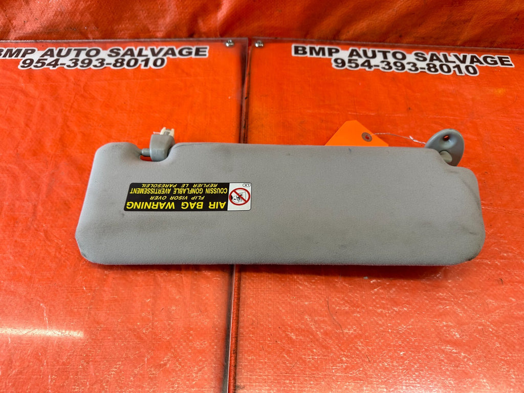 07 09 LEXUS ES350   DRIVER LEFT SUN VISOR   LIGHT GRAY   OEM FACTORY #2440