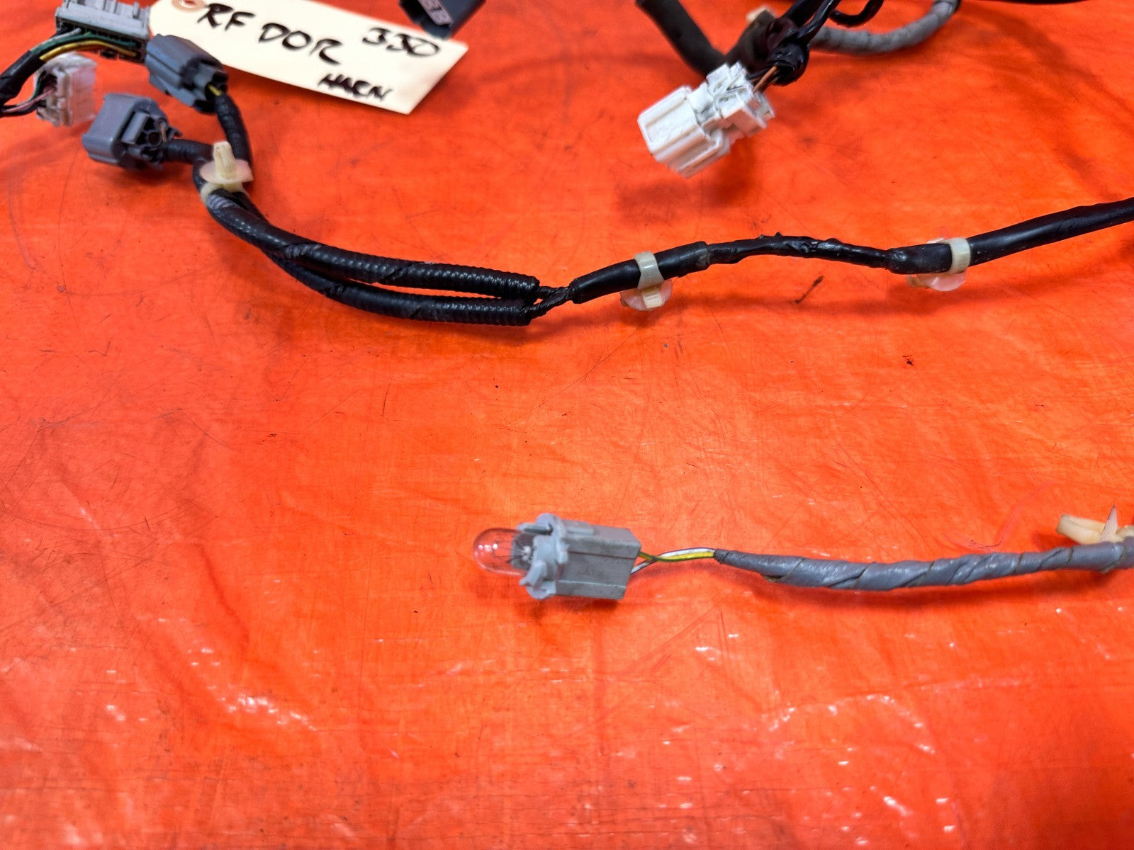 04 08 ACURA TSX RIGHT PASS FRONT DOOR WIRING HARNESS PIGTAIL OEM #33010
