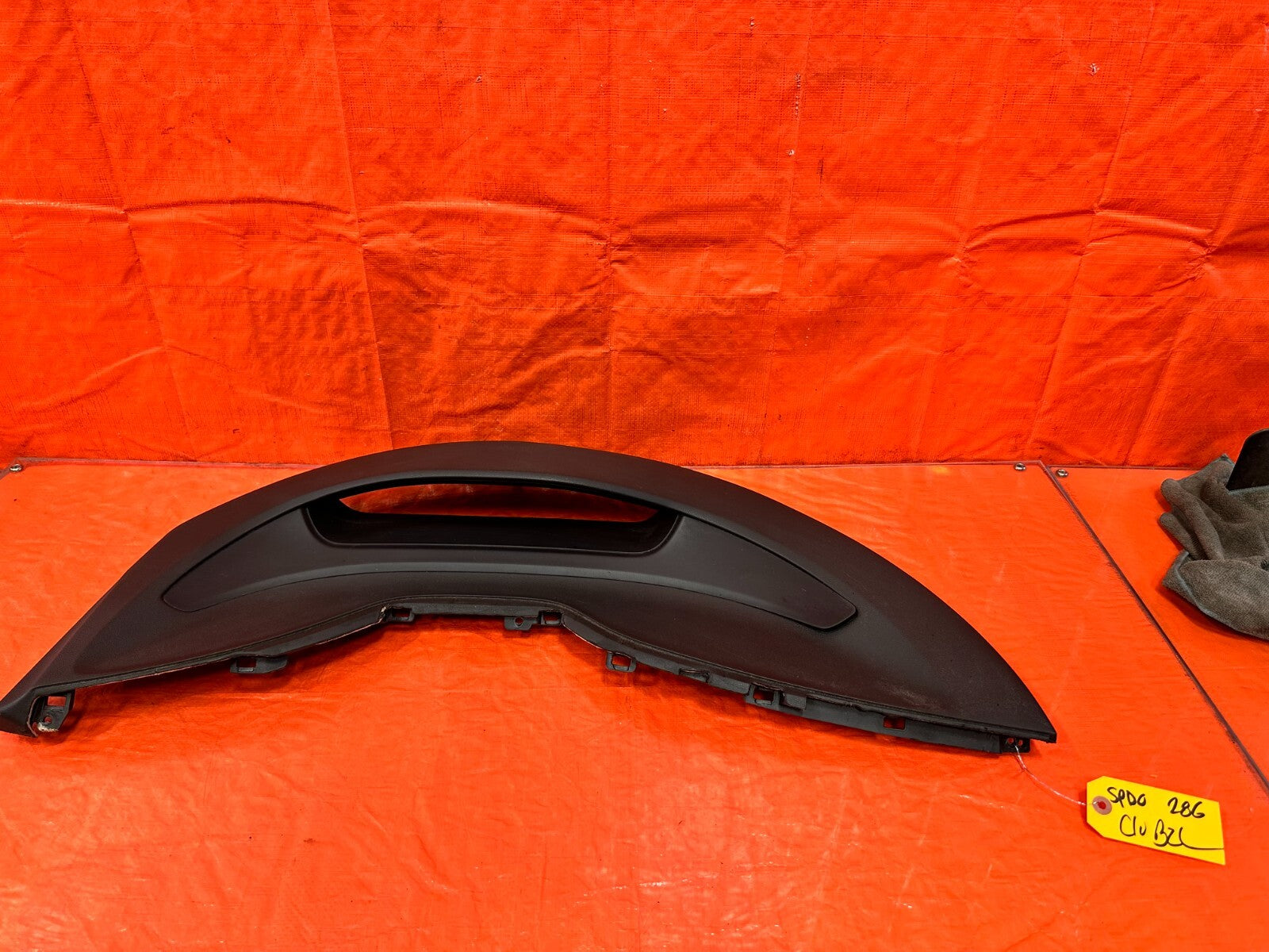 06 11 HONDA CIVIC SI UPPER DASH DASHBOARD SPEEDOMETER BEZEL TRIM PLASTIC OEM 2860