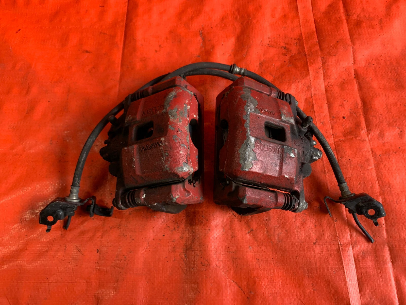 OEM 2008 08 HONDA CIVIC SI   DRIVER LEFT PASSENGER RIGHT FRONT BRAKE CALIPER SET4