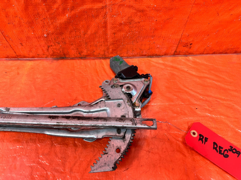 94 01 ACURA INTEGRA   2 DOOR ONLY   WINDOW REGULATOR   PASSENGER RIGHT   OEM 3091