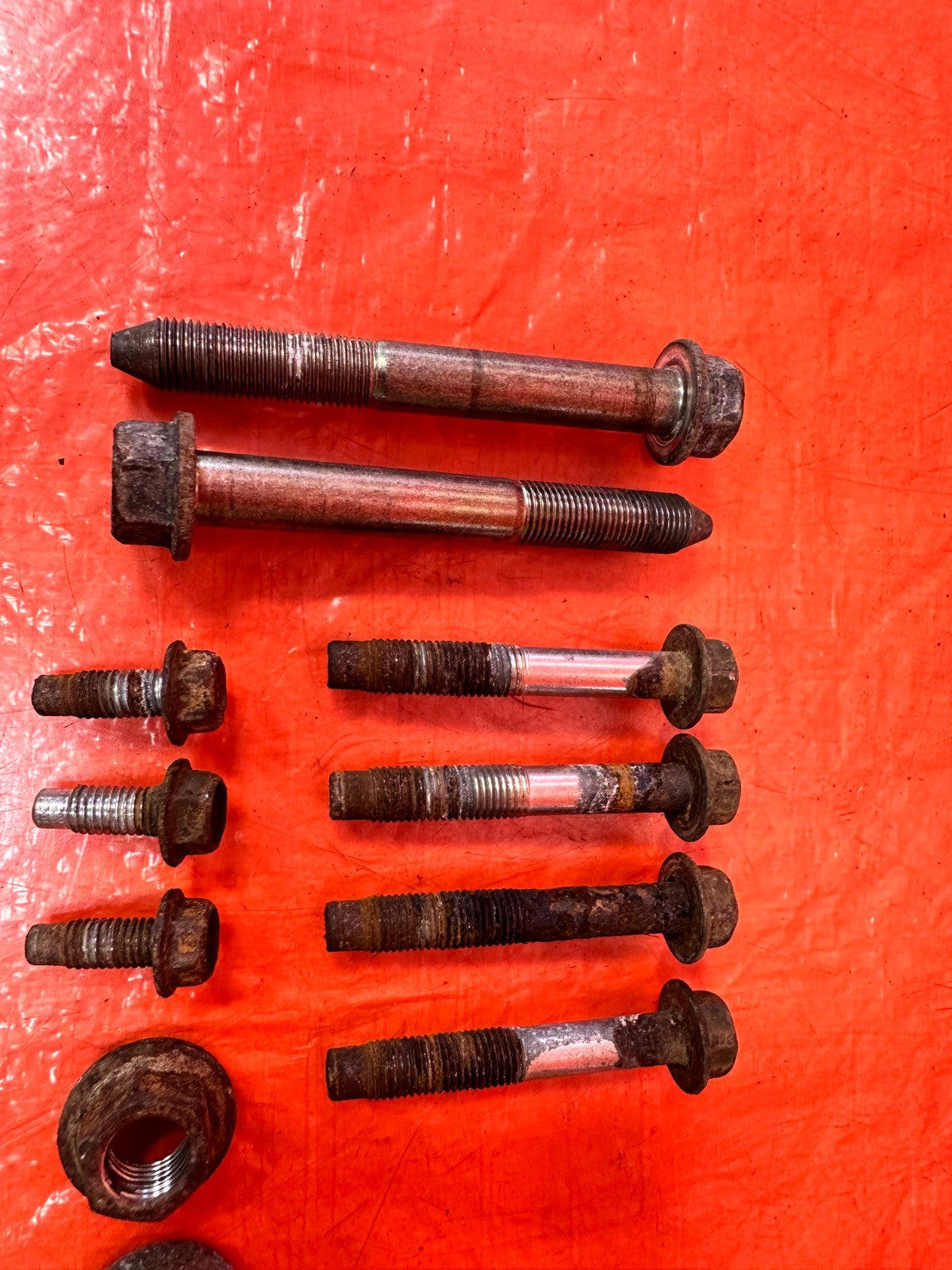 08 15 INFINITI G37 Q60   REAR SUBFRAME CROSSMEMBER CARRIER BOLTS   OEM 3294