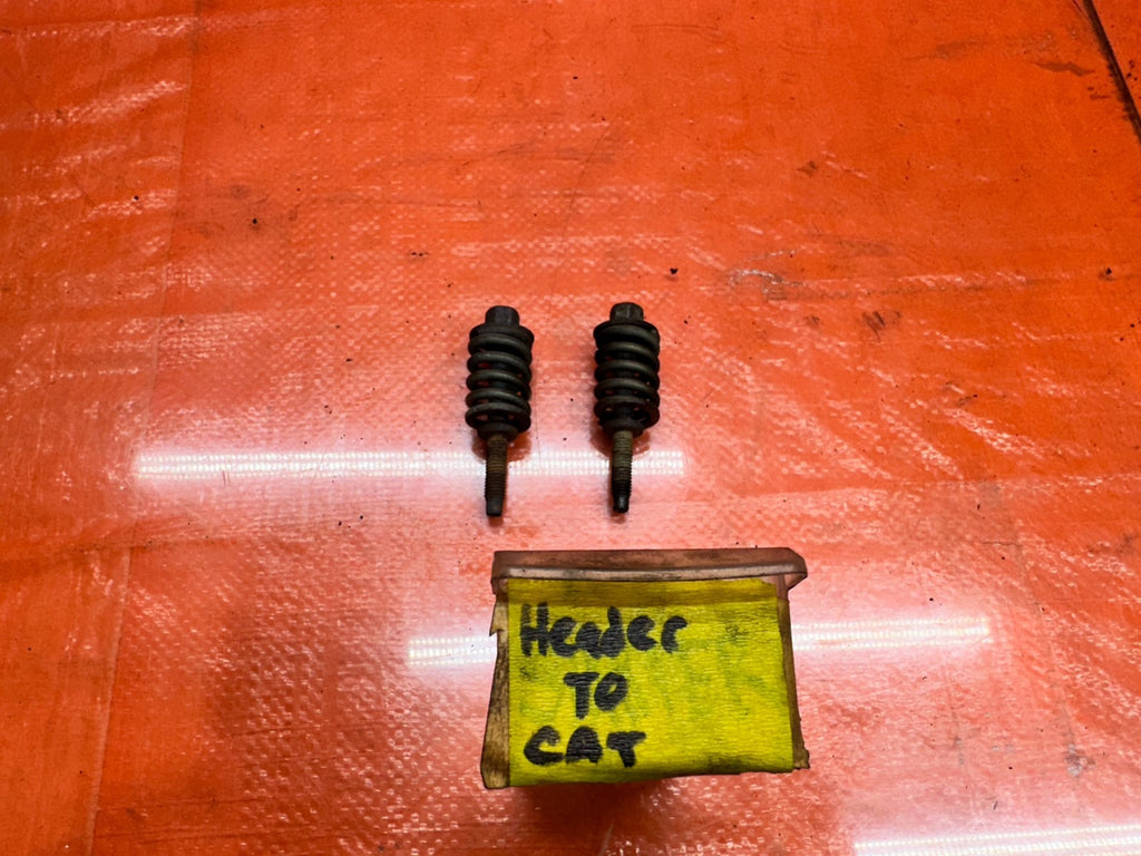 04 08 ACURA TSX 2.4L EXHAUST MANIFOLD TO DOWNPIPE BOLTS & SPRINGS OEM #3300