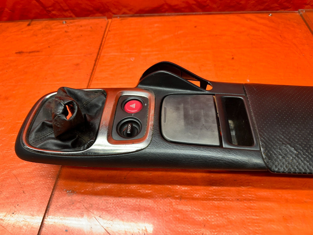 00 03 HONDA S2000 AP1 2.0L CENTER CONSOLE ARMREST SHIFTER TRIM BEZEL BLACK #33711