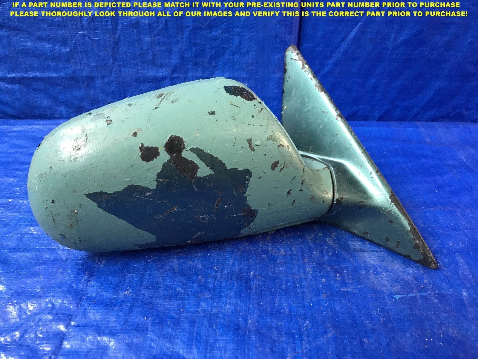 OEM 1990 1991 1992 1993 HONDA ACCORD PASSENGER RIGHT SIDE VIEW MIRROR    0