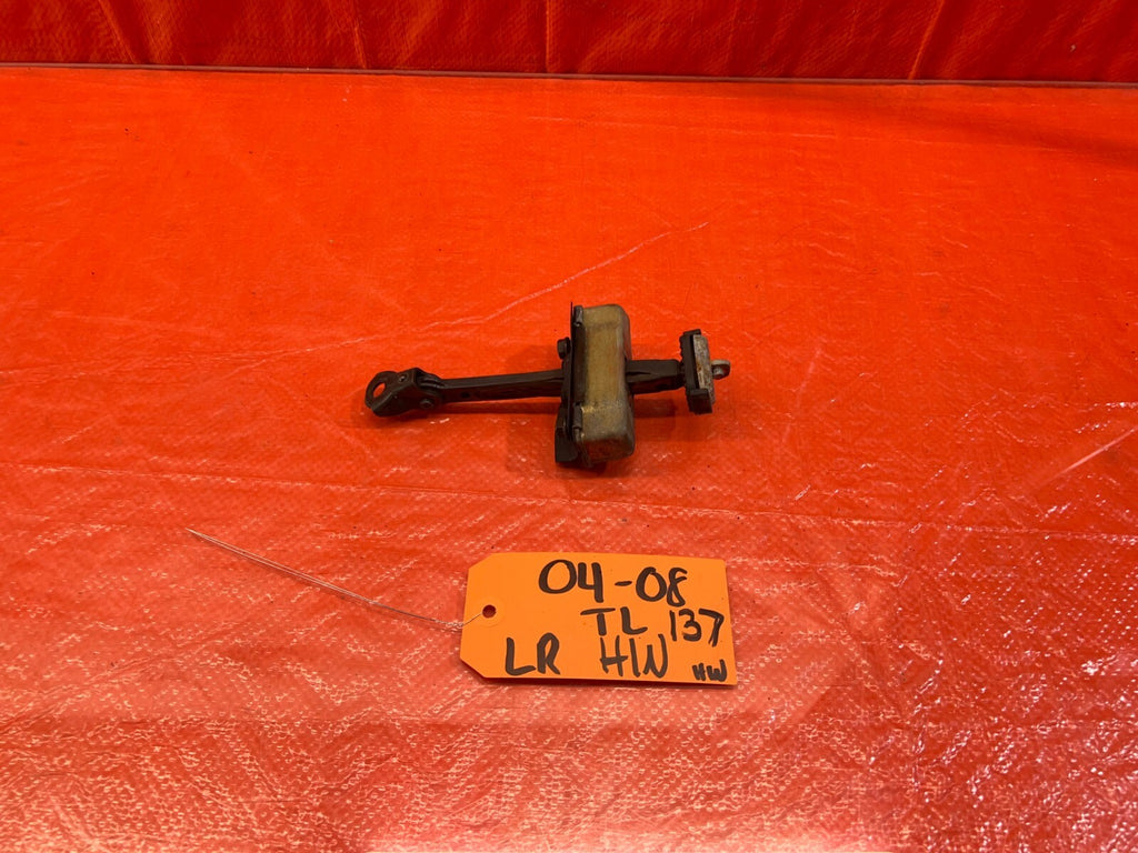 04 08 ACURA TL PASSENGER RIGHT FRONT   DOOR CHECKER HINGE ARM STOPPER   OEM #1370