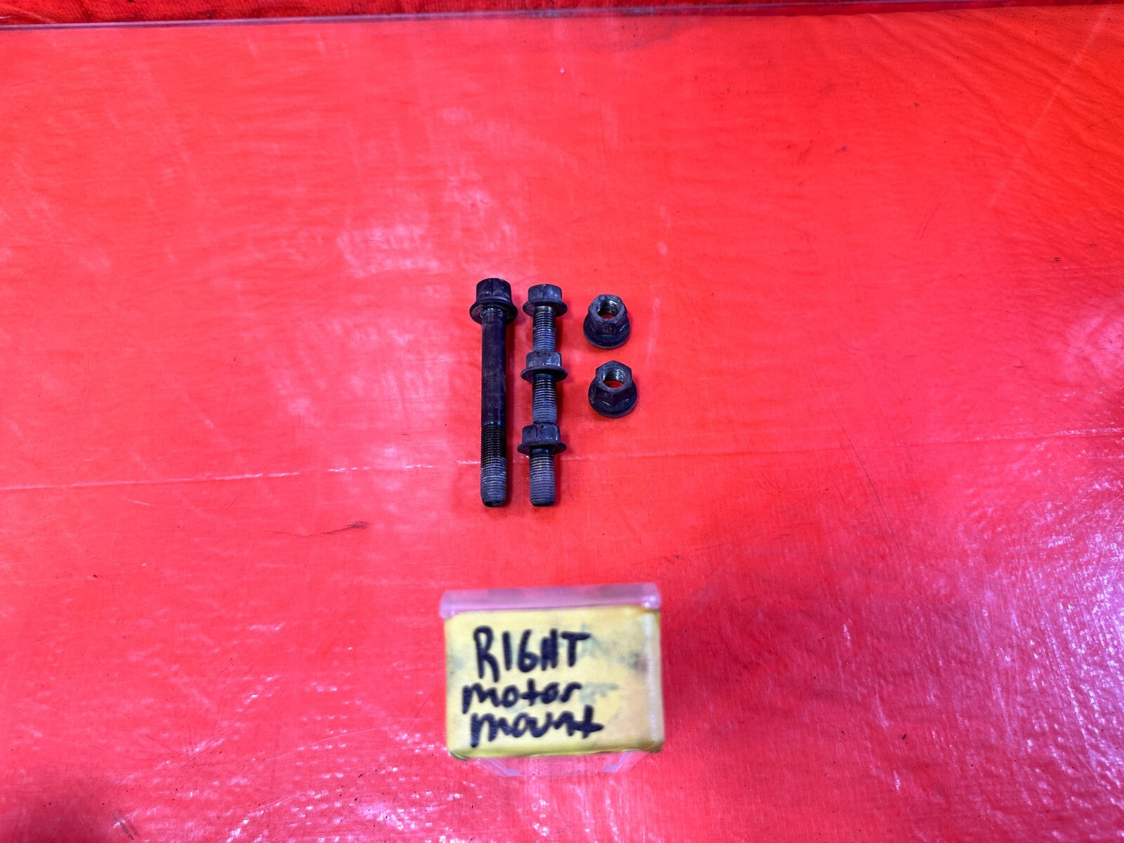 96 00 HONDA CIVIC   AUTOMATIC TRANSMISSION   PASSENGER RIGHT MOUNT BOLTS OEM 2970