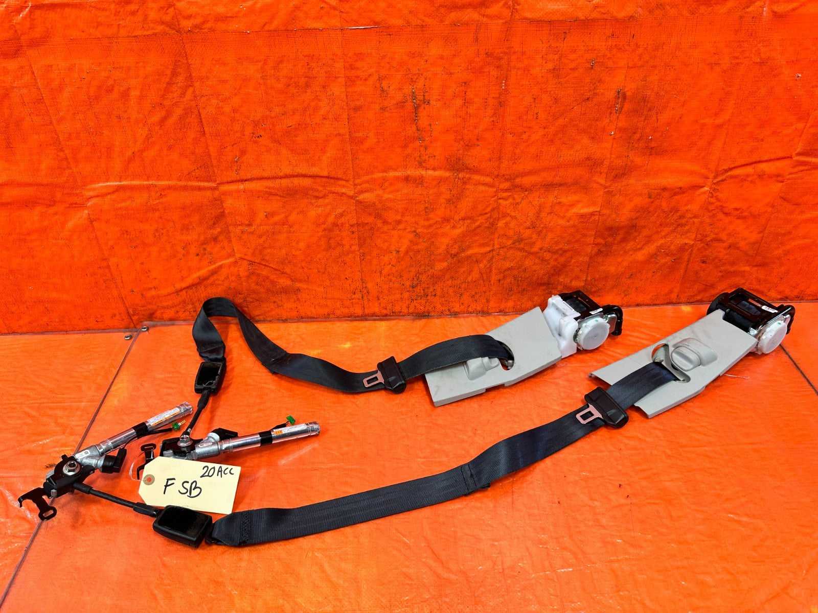 18 22 HONDA ACCORD 1.5L   LEFT AND RIGHT FRONT SEAT BELTS SAFETY BELTS OEM #20AC0