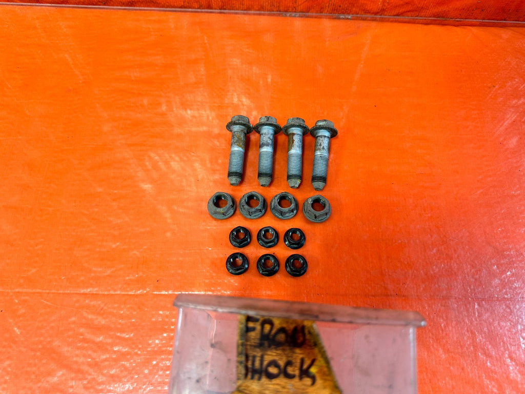 03 07 INFINITI G35 COUPE   FRONT SHOCK MOUNTING BOLT SET BOLTS HARDWARE OEM 2980