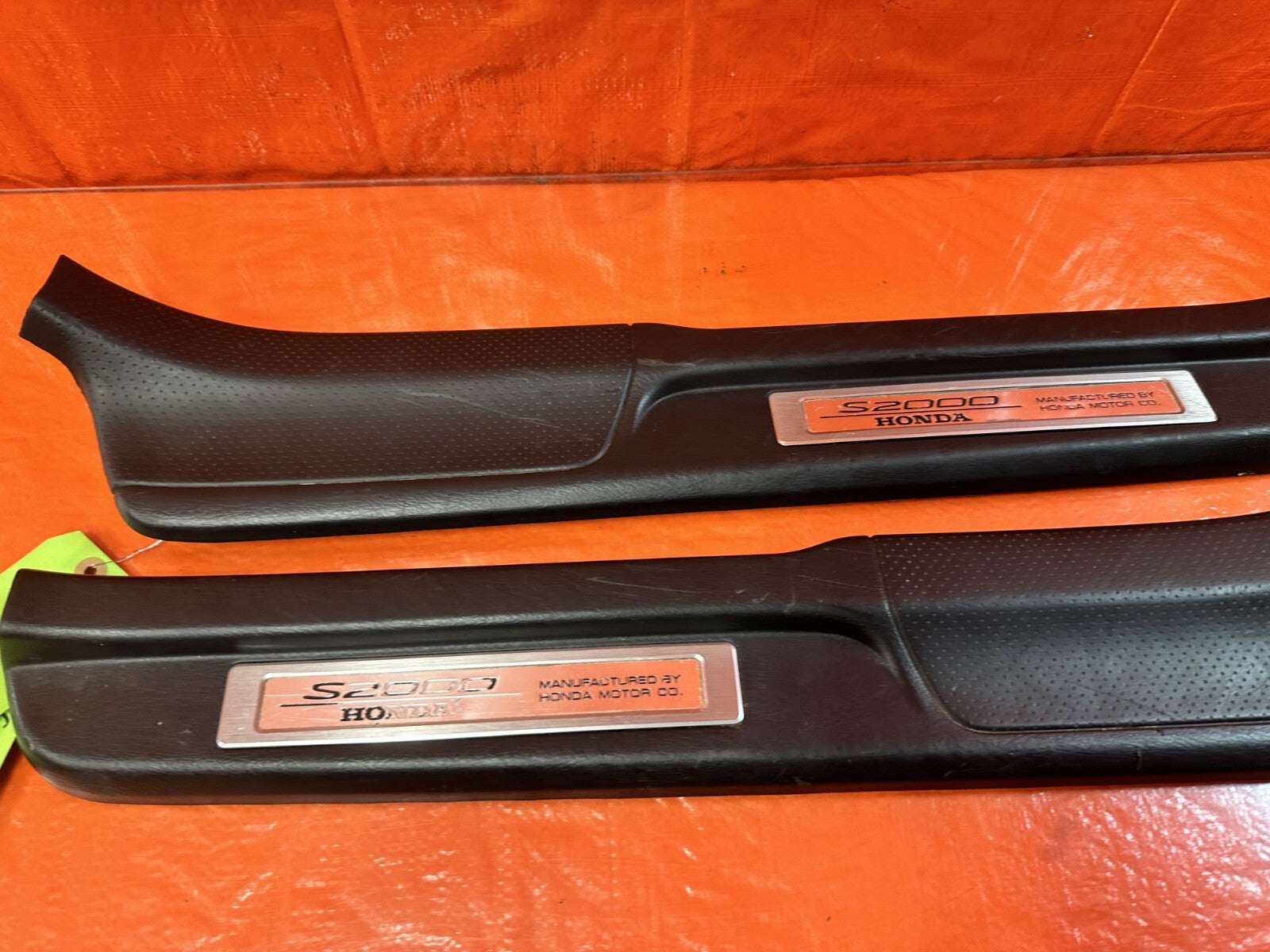 00 09 HONDA S2000   LEFT AND RIGHT FLOOR PILLARS SCUFF PLATE SET   OEM #2903
