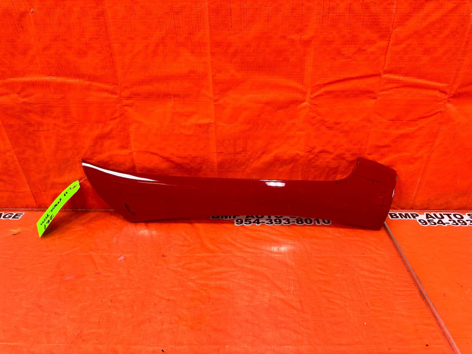02 10 LEXUS SC430   DRIVER LEFT EXTERIOR A PILLAR TRIM   RED   OEM FACTORY #2610