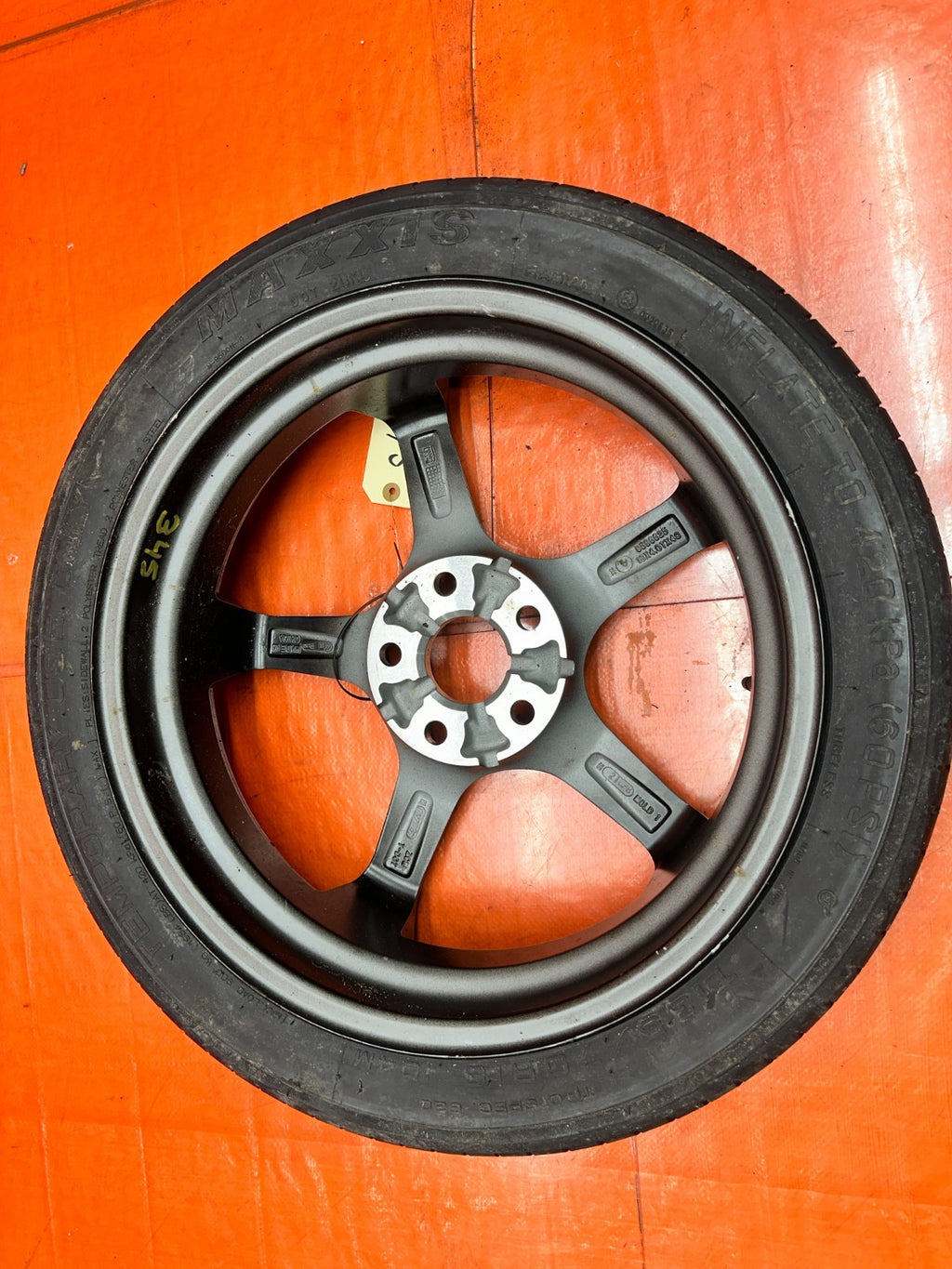 14-15 INFINITI Q50 SPORT 3.7L AWD TRUNK EMERGENCY COMPACT DONUT SPARE TIRE WHEEL13
