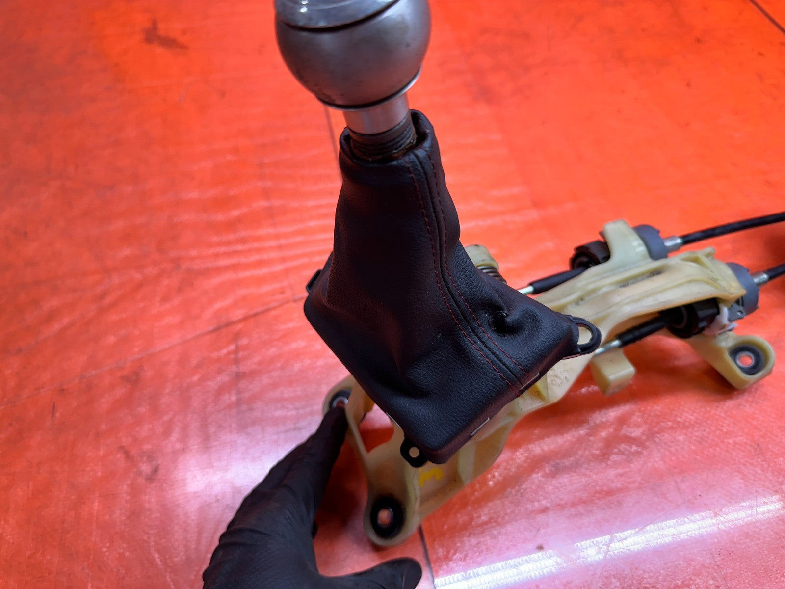 13 15 HONDA CIVIC SI 2.4L MT SHIFTER BOX W/ CABLES & ALUMINUM BRACKETS OEM #DNP6
