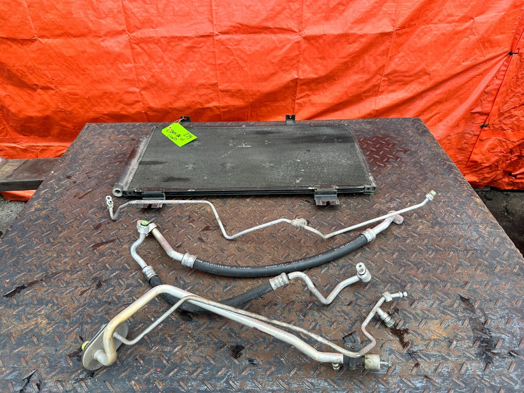 09 14 ACURA TSX 2.4L   AC LINE SET LINES PIPES HOSES W/ CONDENSER & FAN OEM #27911