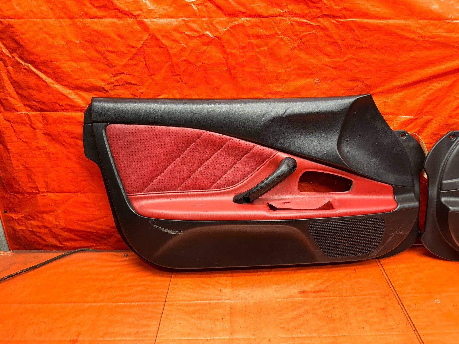00 03 HONDA S2000 AP1 2.0L BLACK RED INTERIOR DOOR PANELS CARDS LEFT RIGHT #33718