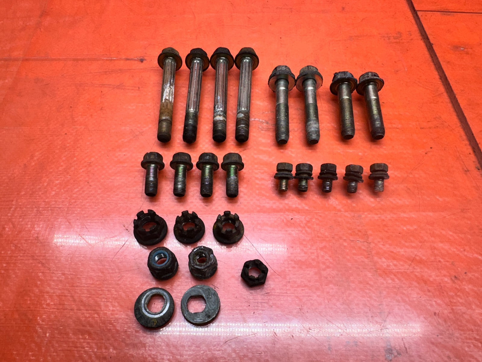 97 01 HONDA PRELUDE 2.2L REAR TRAILING ARM MOUNTING BOLTS HARDWARE SET OEM #3354