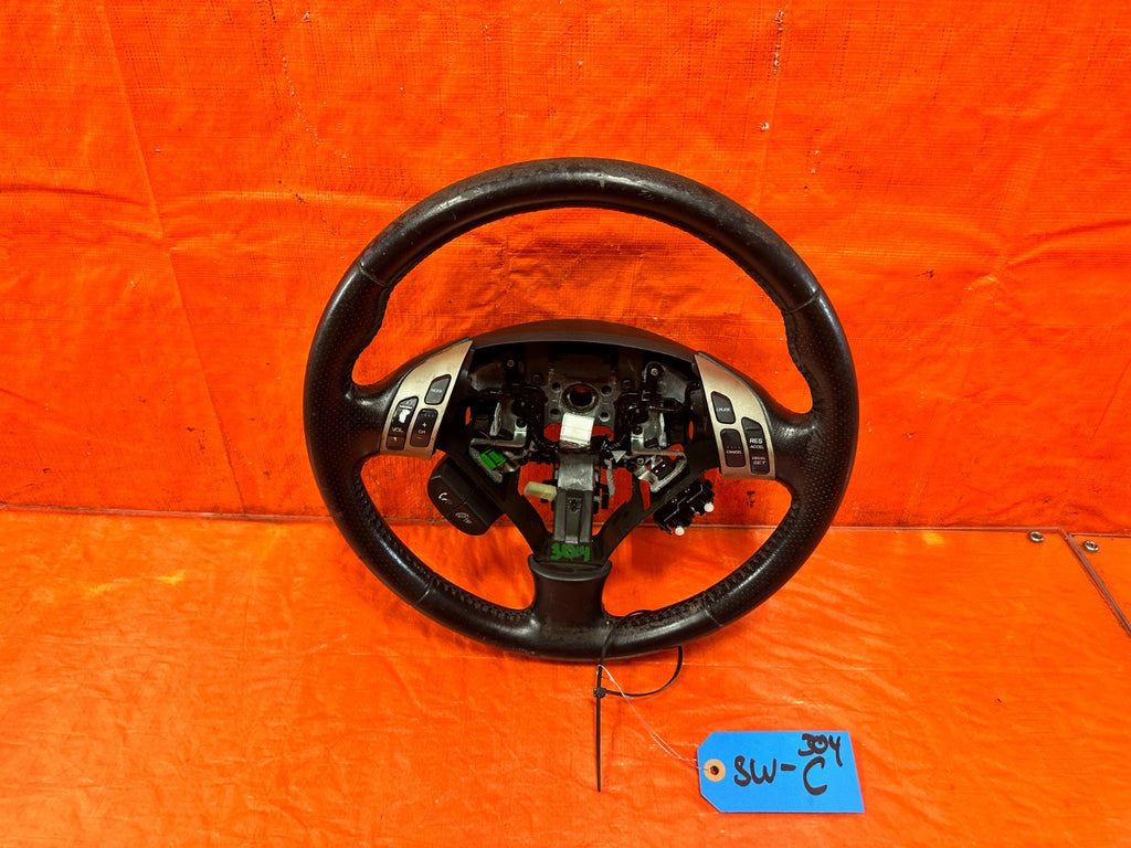 04 05 ACURA TSX   STEERING WHEEL   BLACK LEATHER WRAP   OEM FACTORY #3040