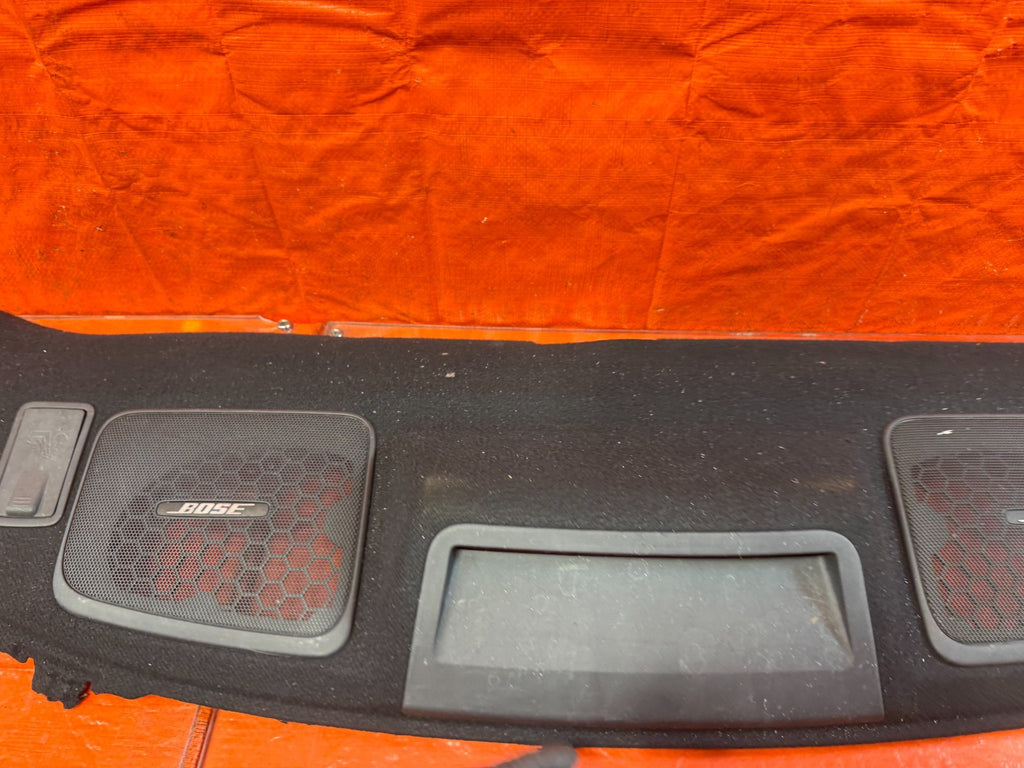 08 15 INFINITI G37 Q60 2D COUPE   REAR UPPER TRUNK TRIM / SPEAKER COVER TRAY 3286
