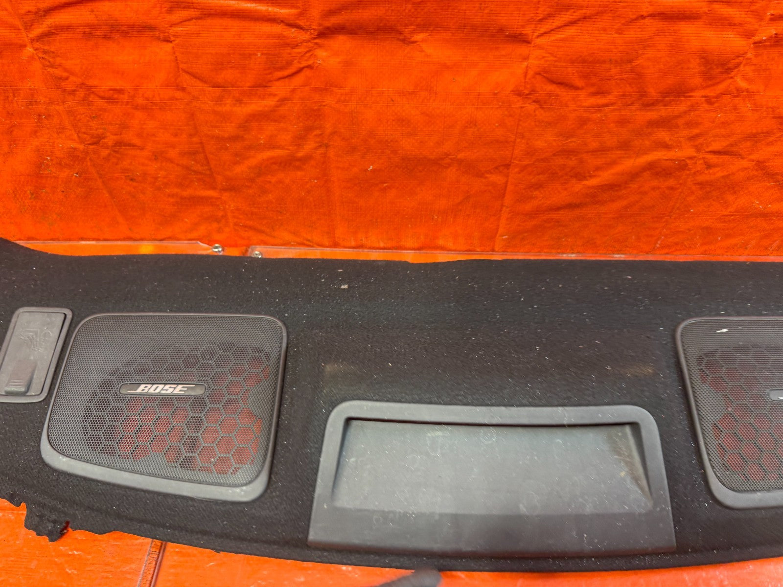 08 15 INFINITI G37 Q60 2D COUPE   REAR UPPER TRUNK TRIM / SPEAKER COVER TRAY 3286