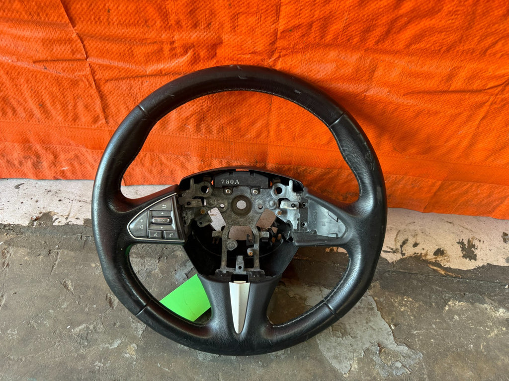 14 15 INFINITI Q50   STEERING WHEEL W/O SWITCHES   COMPLETE   OEM9