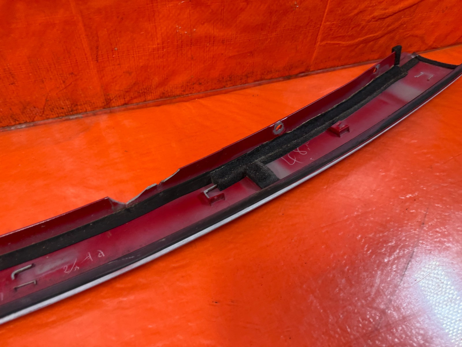 08 15 INFINITI G37 & Q60 COUPE EXTERIOR A PILLAR MOLDING TRIM LEFT SIDE OEM 3289