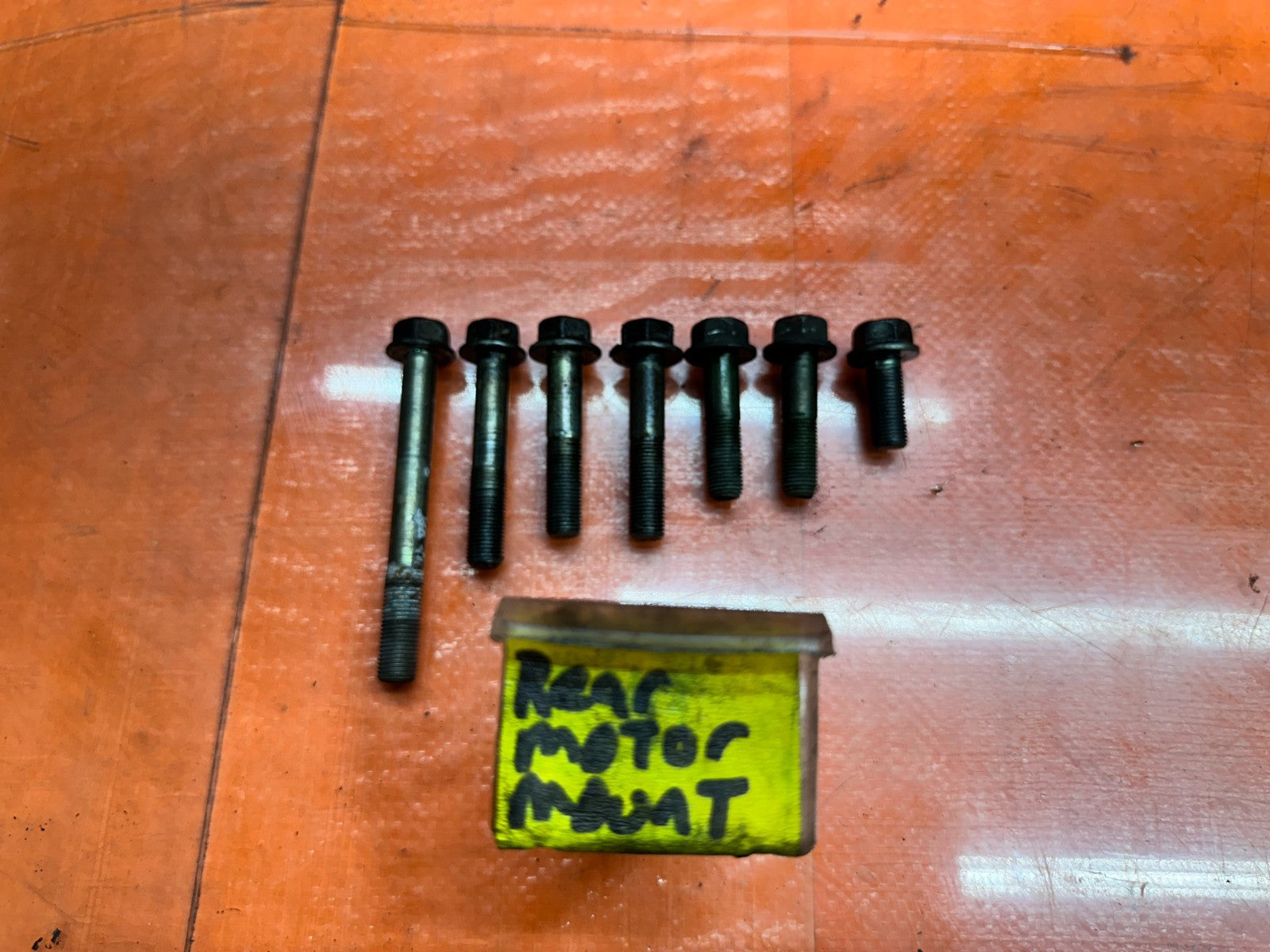 97 01 HONDA PRELUDE 2.2L REAR MOTOR ENGINE MOUNT BOLTS HARDWARE OEM #3360