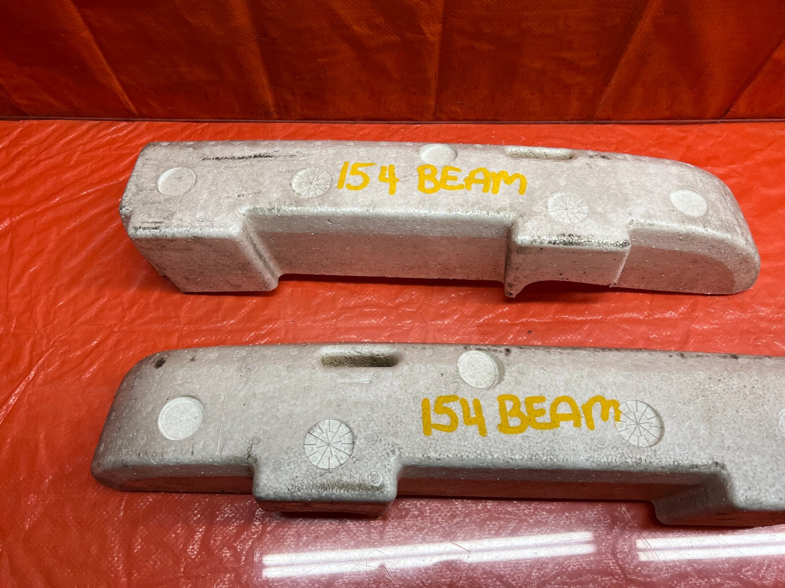90 91 ACURA INTEGRA 2D REAR BUMPER FOAM IMPACT ENERGY ABSORBER LEFT RIGHT   OEM6