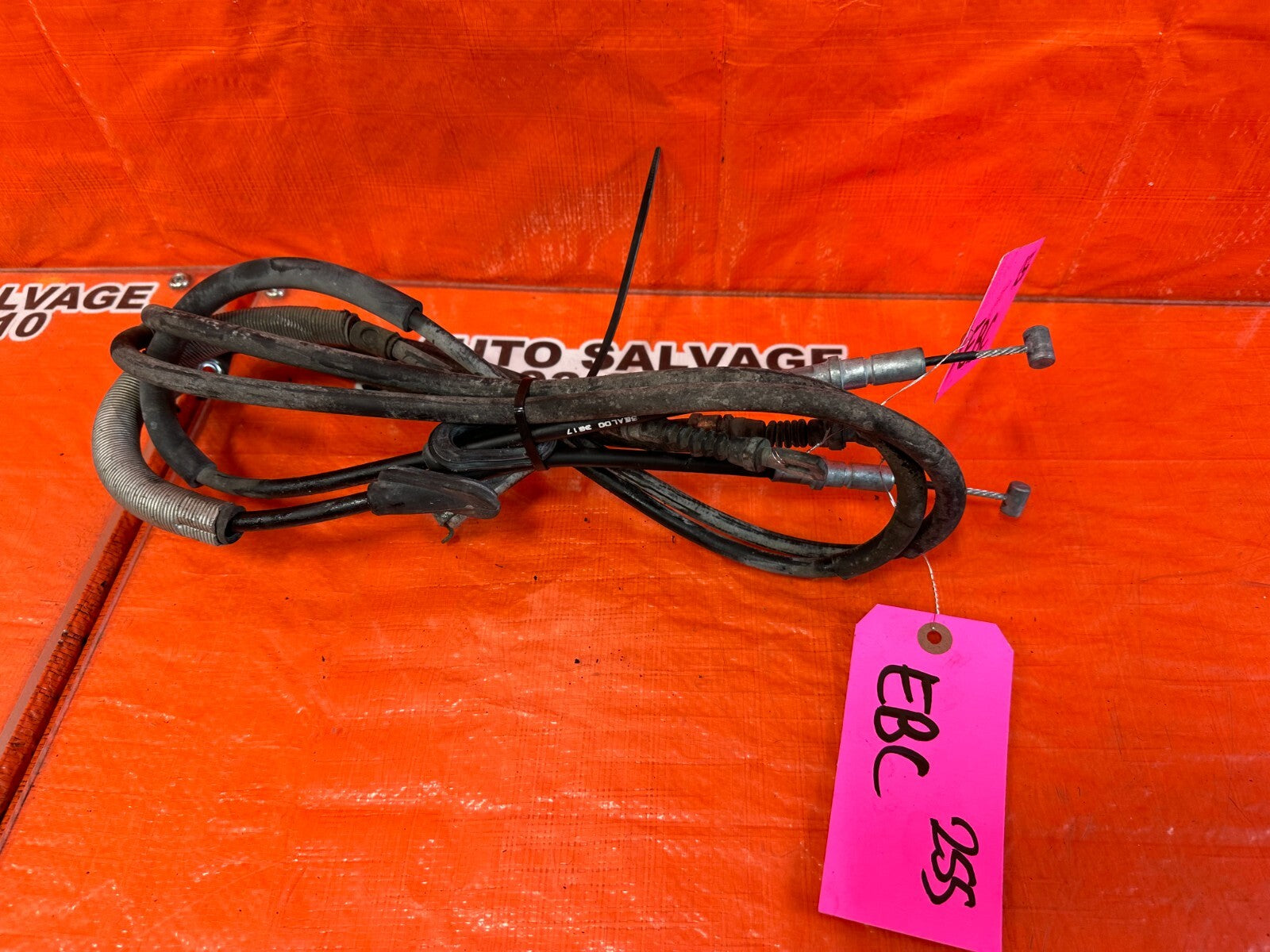 04 08 ACURA TSX   EMERGENCY PARKING BRAKE CABLE SET CABLES LEFT RIGHT   OEM #2559
