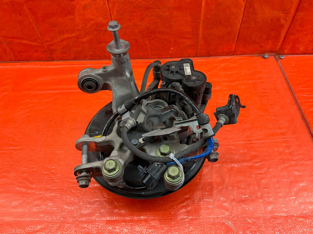 18 21 HONDA ACCORD LEFT REAR SPINDLE KNUCKLE HUB W/ ELECTRONIC CALIPER OEM #18412