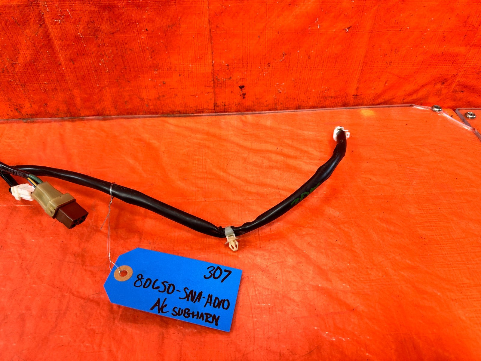 07 11 HONDA CIVIC SI SEDAN   HVAC BLOWER MOTOR RESISTOR HARNESS OEM #3071