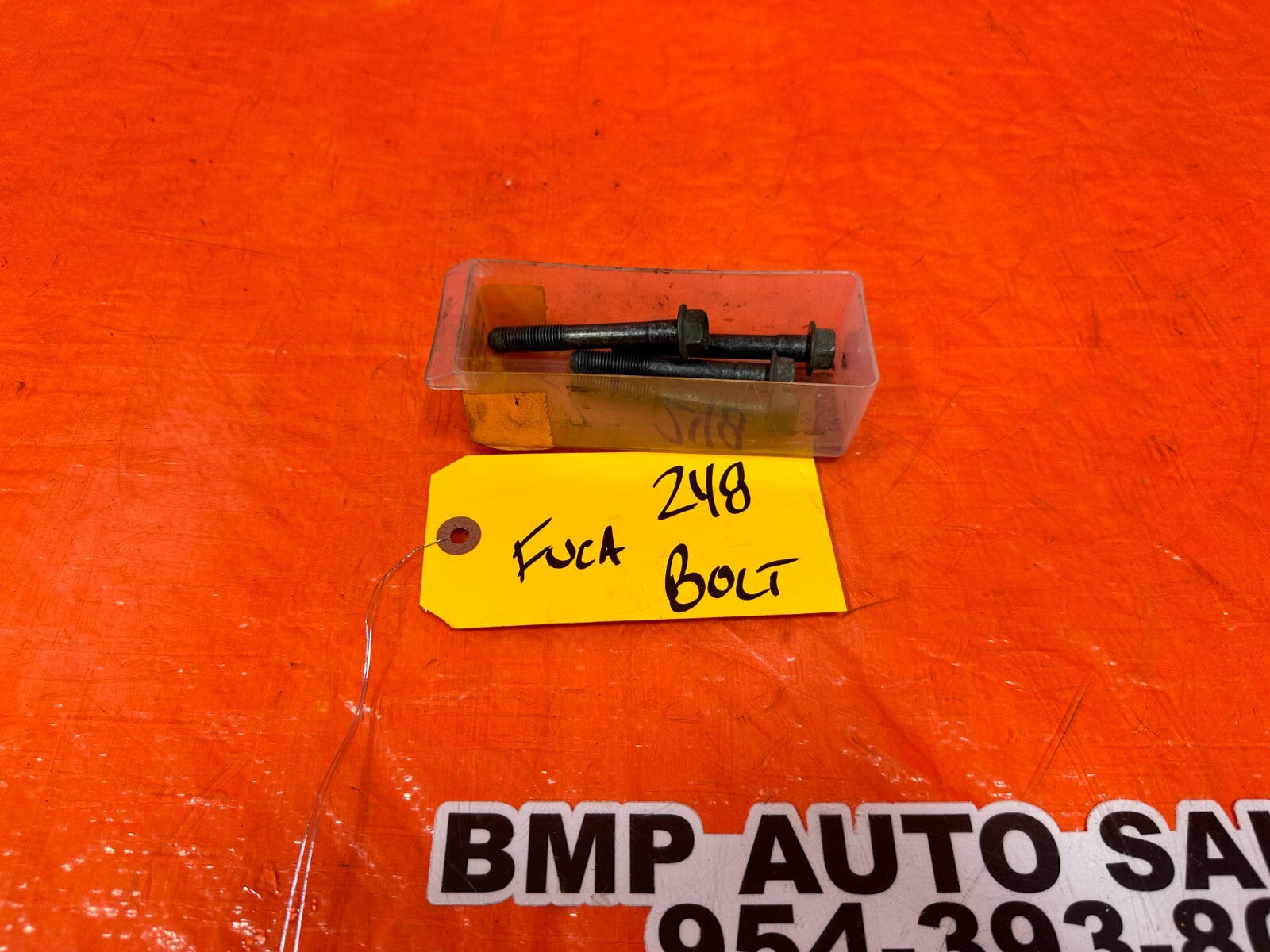 08 15 INFINITI G37 Q60   LEFT AND RIGHT FRONT UPPER CONTROL ARM BOLTS   OEM #2480