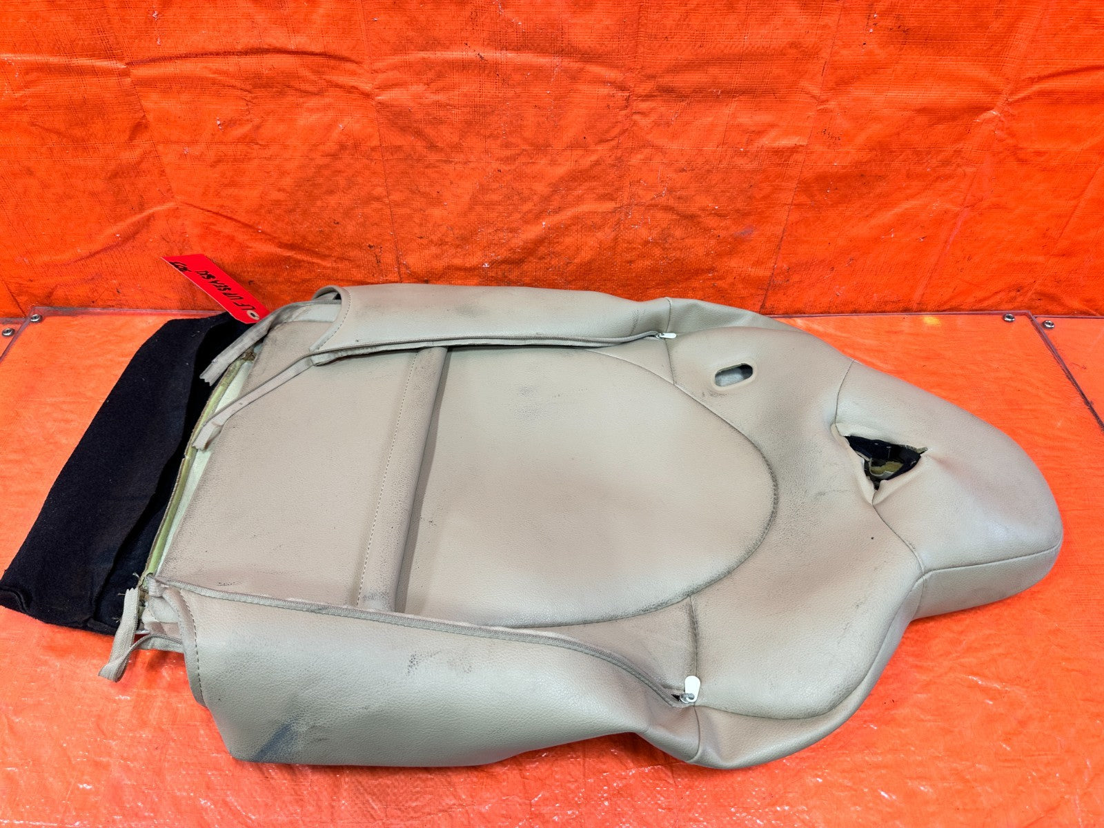09 11 MAZDA RX8 RX 8   DRIVER LEFT FRONT UPPER SEAT SKIN WRAP TAN   OEM 3037
