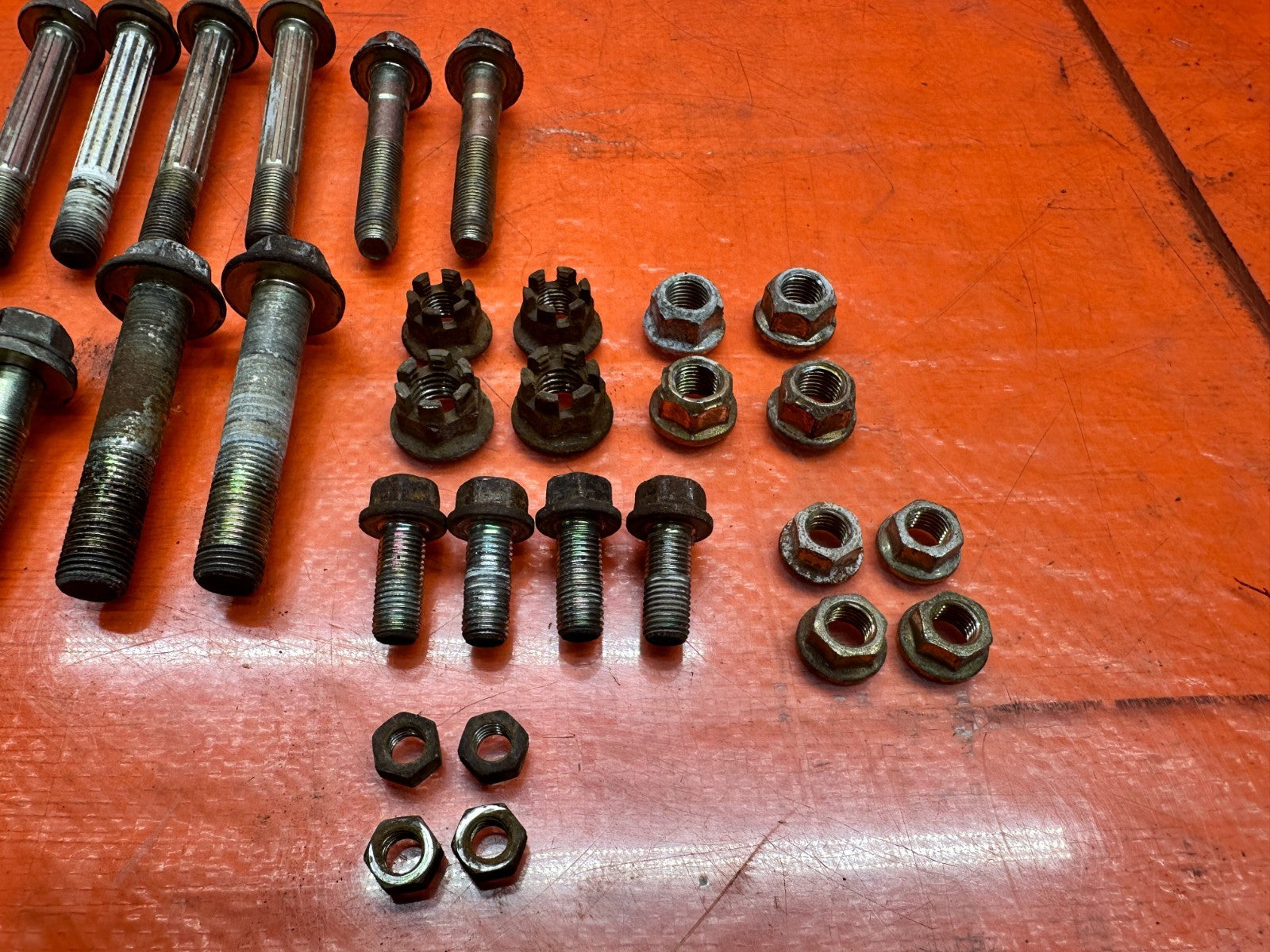 97 01 HONDA PRELUDE 2.2L REAR TRAILING ARM BOLTS HARDWARE OEM #3365